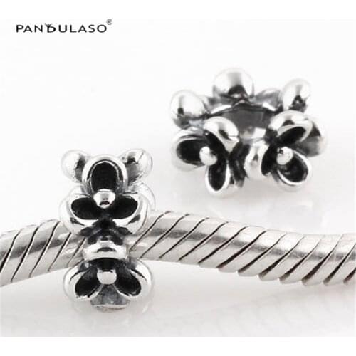 Guaranteed 100% 925 Silver Jewelry fashion Charms Garland beads Hot Sale Fits Silver Charms Bracelet For Women DIY Jewelry