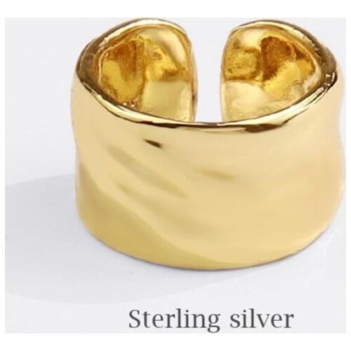 Sole Memory Smooth Shiny Cool 925 Sterling Silver Female Resizable Opening Rings SRI735