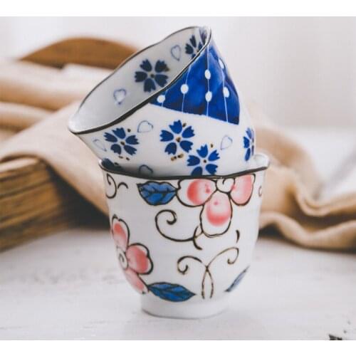 Japanese style ceramic coffee cup pure hand-painted high temperature water cup teacup