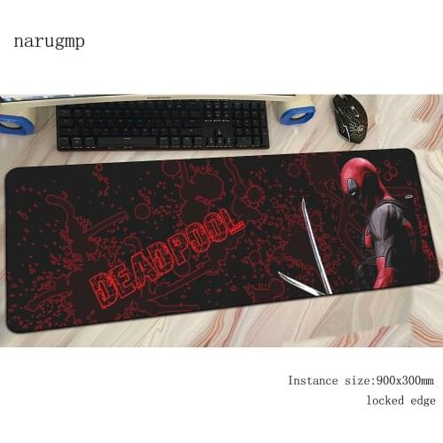 Deadpool mouse pad gamer Natural Rubber 900x300x3mm notbook mouse mat gaming mousepad large cute pad mouse PC desk padmouse mats