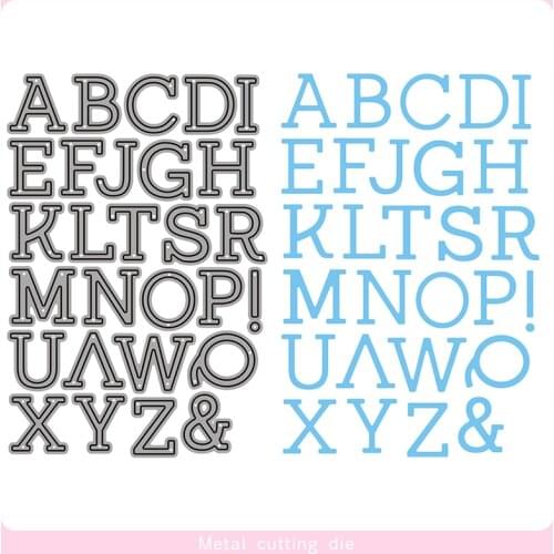 26 English Letters Metal Cutting Dies for DIY Scrapbooking Photo Album Decorative Embossing Paper Card Crafts Die Cut 2019