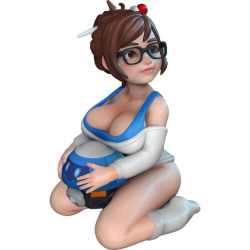 60mm Resin Model Lovely fat girl Unpainted No Color RW-403