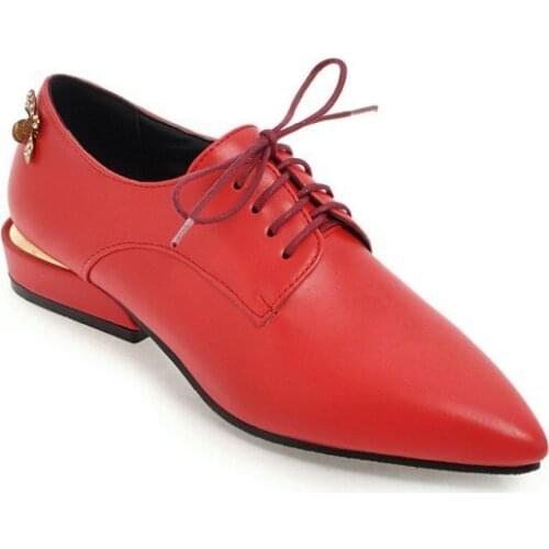 Vogue of new fund of 2018 point with casual and comfortable with lower side with large size 40 single shoe tide 1828-43