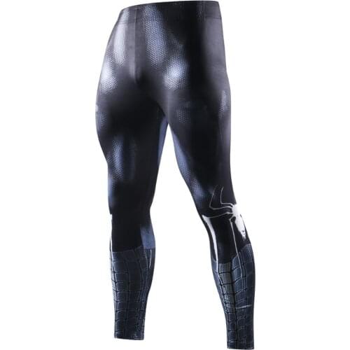 Mens Tights 3D Printing Tights Bicycle Basketball Tights Gym Fitness Jogging Pants Stretch Bodybuilding Pants Sports Tights