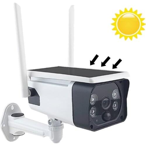Solar Powered IP Camera Outdoor Security System Video Surveillance Camera WiFi 1080P HD Battery Power CCTV Home Alexa
