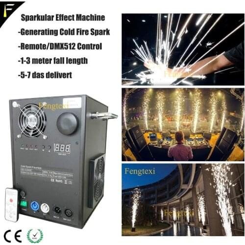 Incredibly Sparklers DMX Spark Machine Shoot Cold Firing Sparks Fountain Display for Bar DJ Stage Concert Wedding
