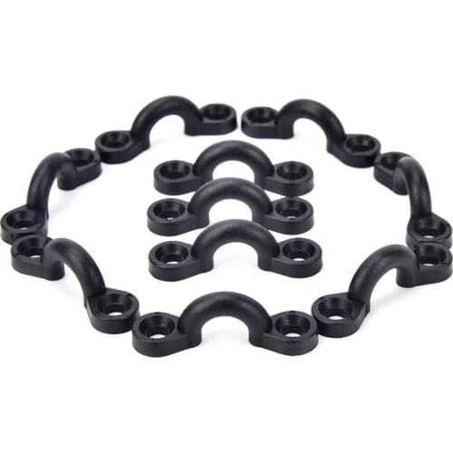 Newest 10pcs Nylon Bungee Deck Loops Tie Down Pad Eye for Boat Kayak Deck Rigging Kit