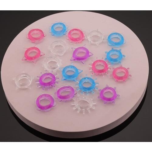 New Silicone Cock Four Colour Ring Set Penis Ring Silicone Cock Rings Dick Male Penis Massage Sex Toys For Men Delay