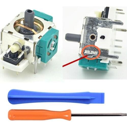 2pcs ALPS New Original Genuine 3D Analog Sixaxis Vibration Rocker Joystick Module + Tool For PS2 / XBOX360 Controller