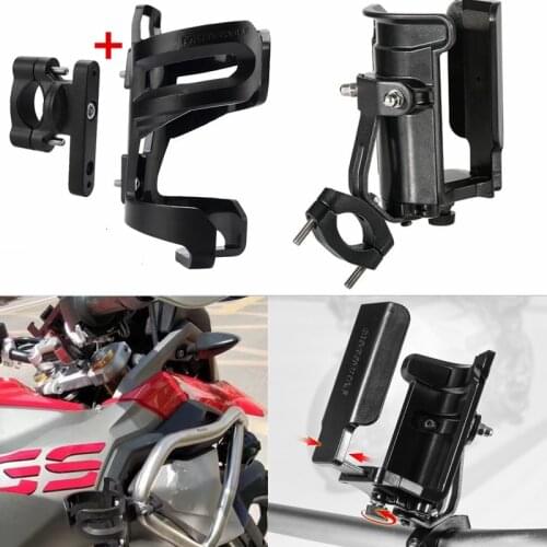 Motorcycle Drink Cup Stand Beverage Holder Crash Bar Stent Motorbike Water Bottle Cup Mount Stand For BMW R1200GS F800GS