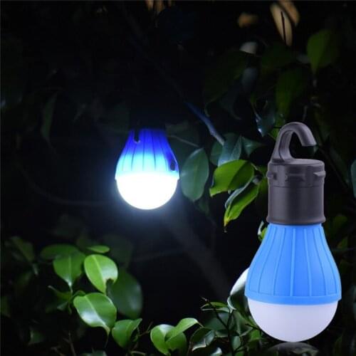 Portable LED Lamp Outdoor Mini Emergency Ball Light Waterproof Tent Light With Hanging Hook Camping Hiking Beach Lantern