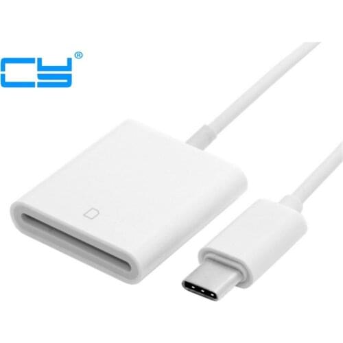 Portable USB 3.1 Type C USB-C to SD SDXC Card Reader Adapter Cable for Macbook Samsung Huawei Xiaomi