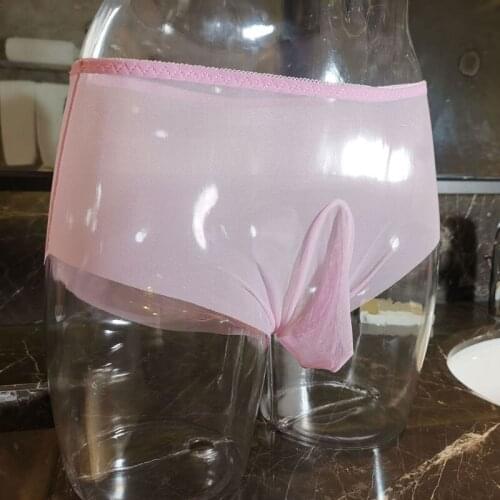 Sexy Men Mesh Convex Pouch G-string COCK Ring Sexy Thong Hollow Out Sheer Underwear T-back Erotic Lingerie Gay Wear Plus Size F8