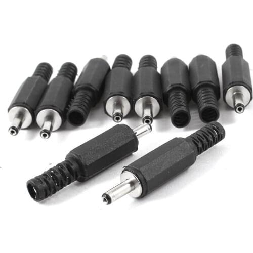 100pcs 3.5mm*1.3mm Male Solder DC Power Barrel Tip Plug Jack Connector Adapter