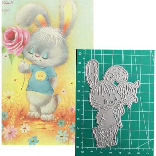 2019 Flower Rabbit Christmas Cutting Dies Stencils Metal Cutting Dies Scrapbooking Card Making Paper Stencil