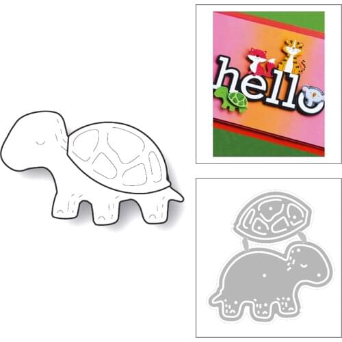 2020 New Lovely Animal Tortoise Sewing Thread Embossing Layering Metal Cutting Dies For DIY Scrapbooking Greeting Card Making