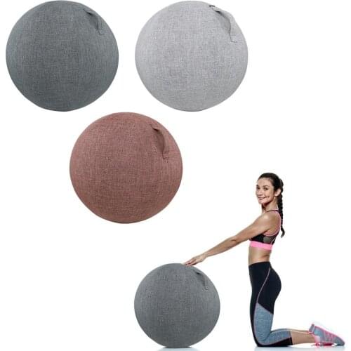 3 Colors Yoga Ball Dustprroof Cover Anti-Slip Cotton Yoga Ball Protective Case Absorb Sweat Balance Ball Cover Yoga Supplies