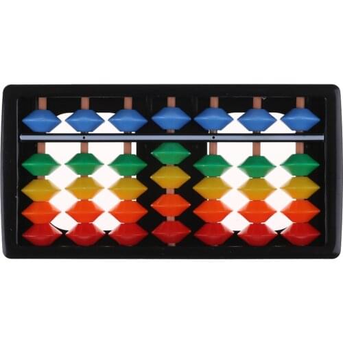 7 Digits Kids Maths Calculating Tools Plastic Abacus Arithmetic Soroban Chinese Abacus Toys Abacus educational Small Size 12x6cm
