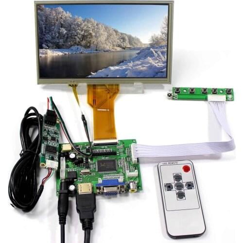 7inch 800x480 AT070TN92 AT070TN93 LCD With Resistive Touch Panel+HD MI VGA 2AV LCD Driver Board VS-TY2662-V1
