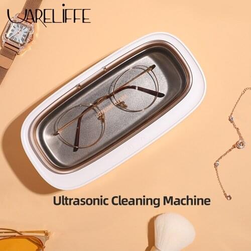 Uareliffe Ultrasonic Cleaning Machine Glasses Jewelry Cleaner Bath For Watche Contact Lens Glasses Electric Makeup Brush Cleaner