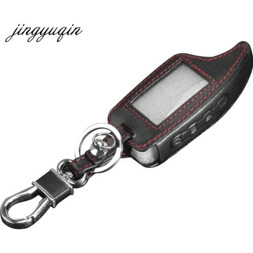 Jingyuqin for Scher Khan Magicar 5/6 Leather Case For Scher-khan Magicar M5 M6 LCD Alarm Remote Keychain Cover Protector