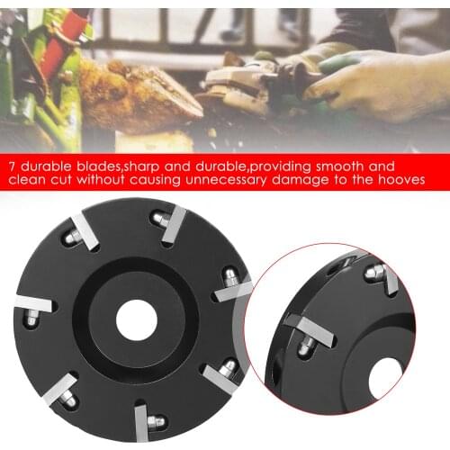KKmoon Livestock Hoof Trimming Disc Plate Hoof Trimming Discs Hoof Grinding Discs Claws Hoof Care Tool with 7 Blades