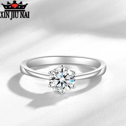Elegant Atmospheric Fashion Six Claw Engagement Ring Wedding Anniversary Gift