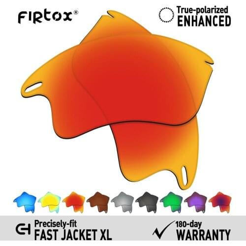Firtox Anti-Seawater Polarized Lenses Replacement for-Oakley Fast Jacket XL OO9156 Sunglasses (Lens Only) - Multiple Colors