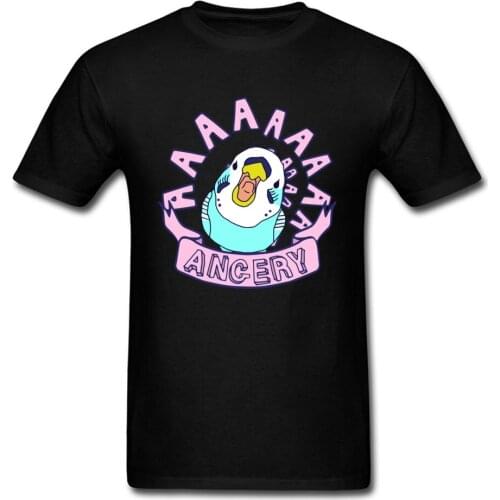T Shirt Funny Budgie T-shirt Men Black Tshirt VALENTINE DAY Love Bird Clothes Oversized Adult Clothes Cotton Tops Woman Tee