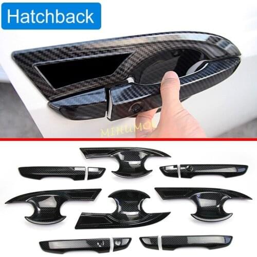 Carbon Fiber Keyless Door Handle Cover & Surrounds For 2017-2021 Honda Civic Hatchback Type R