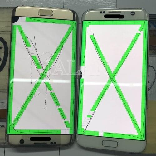 The spot LCD screen with frame for Phone S7 edge G935 lcd touch work well with black dot mobile phone glass repair intall