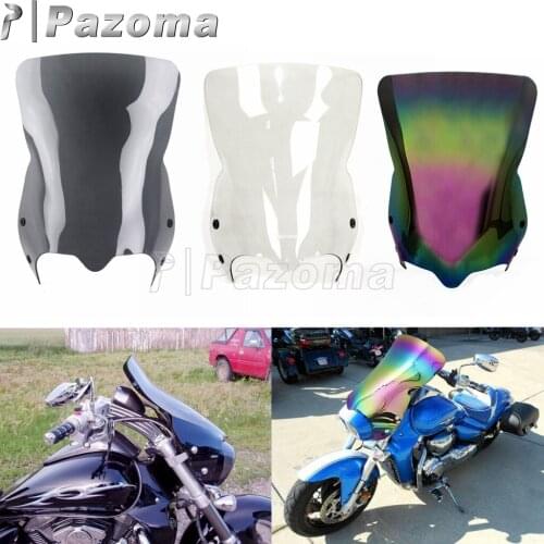 For Suzuki Wind Screen Windscreen Motorcycle Front Windshield Air Deflector For Boulevard M109R2 M109R Limited M50 M90 2007-2016