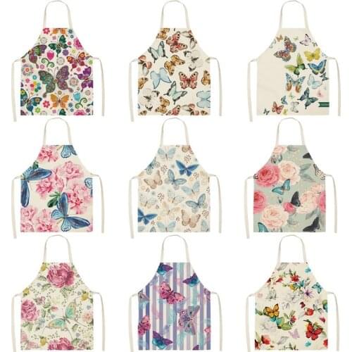 Butterfly print pattern kitchen apron women master apron apron for kitchen aprons for women Men kitchen apron Child apron alpaca