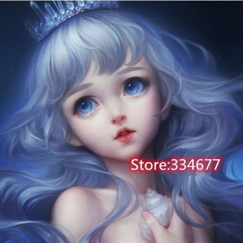 New Beautiful Mermaid Princess Top Quality Embroidery Needlework 14CT Unprinted Cross Stitch Kits DIY Handmade Art Home Decor