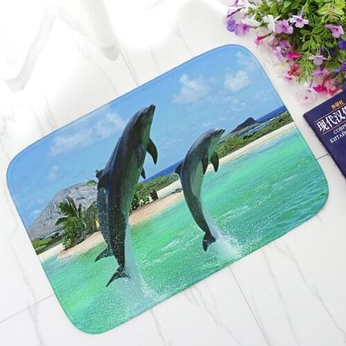 Printed Kitchen Home Entrance Floor Mats Non Slip Welcome Doormat Bathroom Bedroom Living Room Water Absorbent Mat Washable