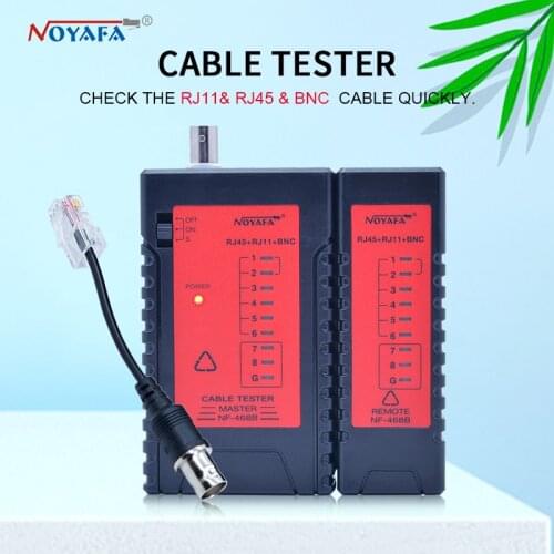 NOYAFA NF-468B High Quality Network Lan Cable Wire Tester RJ45 RJ11 RJ12 BNC CAT5 Cable Tracker Wire Tracker