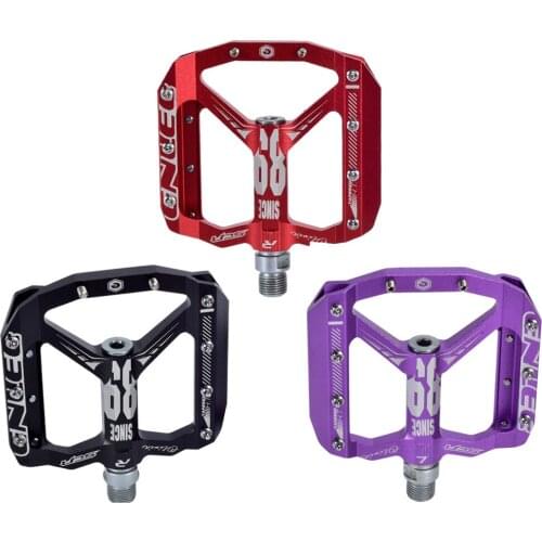 Mountain Bike Pedal MTB Bicycle CNC Alloy 12mm Axle 3 Sealed Bearing Flat Pedales Pedal Ultralight Cycling Non-Slip Pedals