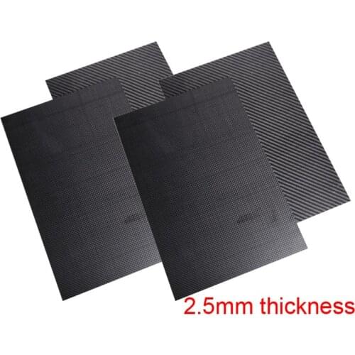 2.5mm thick 3K Carbon fibre sheet CFRP Carbon Fiber Reinforced Plastic Carbon Fiber CFRP plate CNC engraving model aircraft