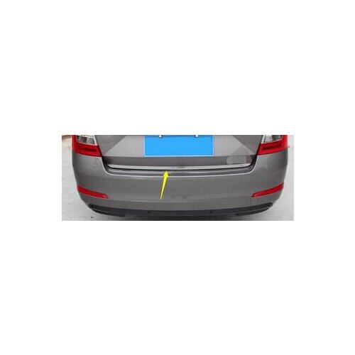 FIT FOR 2014-2017 for skoda Octavia A7 CHROME REAR BOOT DOOR TRUNK COVER TRIM TAILGATE GARNISH MOLDING STRIP Accessories