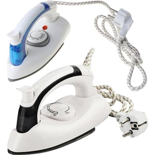 Mini Portable Foldable Electric Steam Iron for Clothes with 3 Gears Baseplate Handheld Flatiron Home Travelling Use