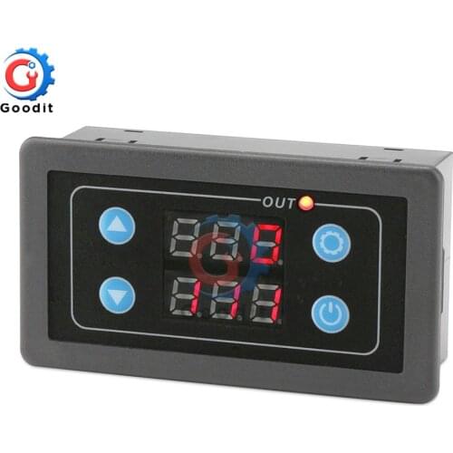 5V 12V 24V 110V 220V Digital Time Relay Module Dual Display Time Delay Relay Timer Switch Power Control for Car Home LED Light