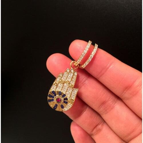 Gold Color Lucky Palm Shape Crystal Earrings High Quality Wedding Party Earrings Jewelry 2019 Fashion Drop Monaco Earring