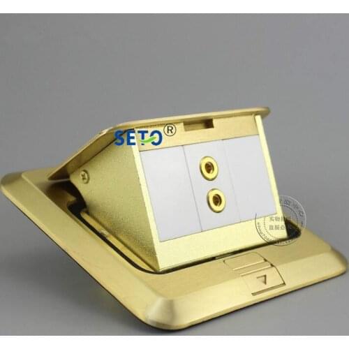 SeTo Bronze Pop-up 2 Binding Post Surround Home Theater Speaker Ground Outlet Socket