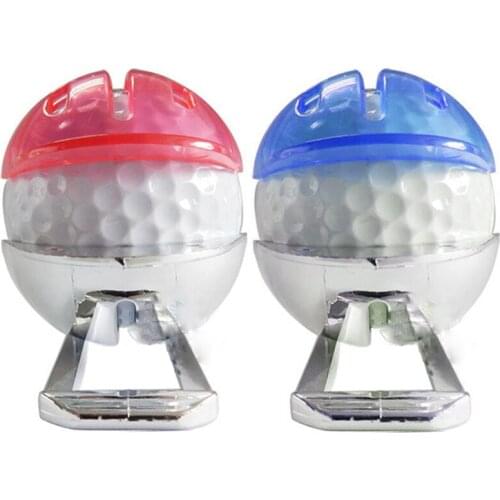2 Pcs Golf Ball Line Liner Marker Template Drawing Alignment Mark Blue & Red