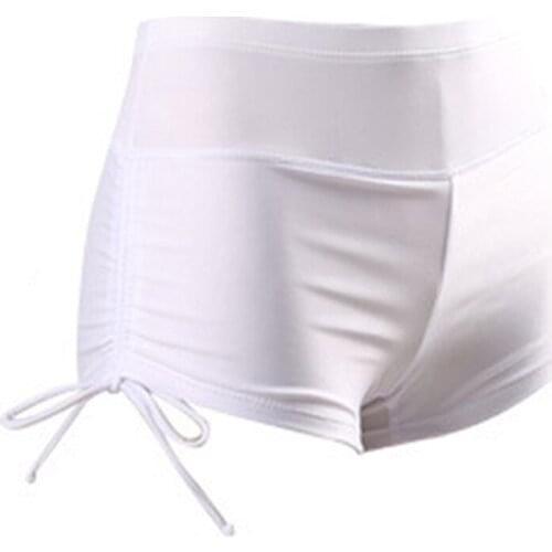 Elastic Waist Shorts Fitness Women White Purple Black Navy Solid High Waist Shorts 2019 Fashion Summer Shorts Swim Trunks