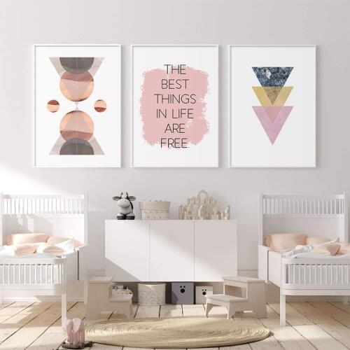 Modern Geometric Poster and Prints Motivation Quote Wall Art Modular Pictures Canvas Painting for Living Room Home decoration