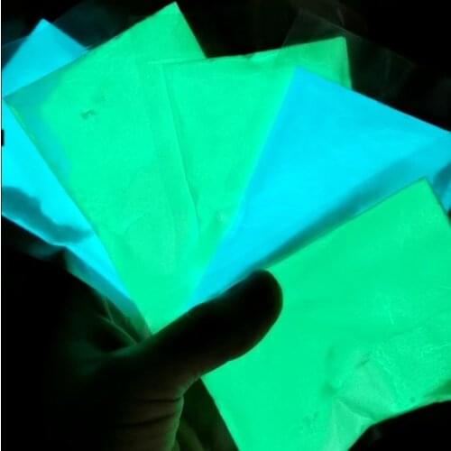 10g Luminous Pigment Powder Glow in Dark Powder Night Fluorescent Pigment Dust DIY Acrylic Nail Glitter Powders Nail Art Tips