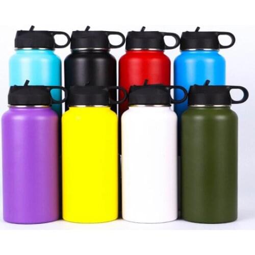 Hot 18oz/32oz/40oz Tumbler Hydro Flask Vacuum Insulated Stainless Steel Water Bottle Wide Mouth Outdoors Sports hydro Bottle Cup