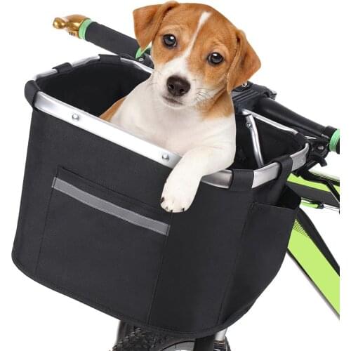 Pet Bicycle Basket Handlebar Cycling Carryings Holder Bike Riding Pouch Cycle Biking Front Baggage Bag Load Cycling Accessory