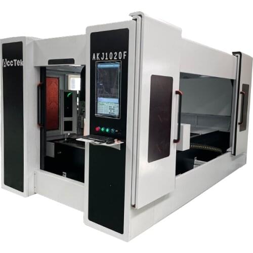 Acctek fiber laser metal cutting 1000w 1020 size with ipg fiber laser source